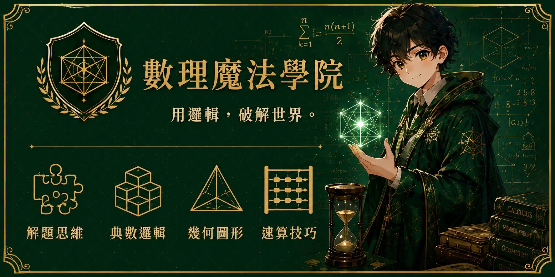 數理魔法書院主視覺
