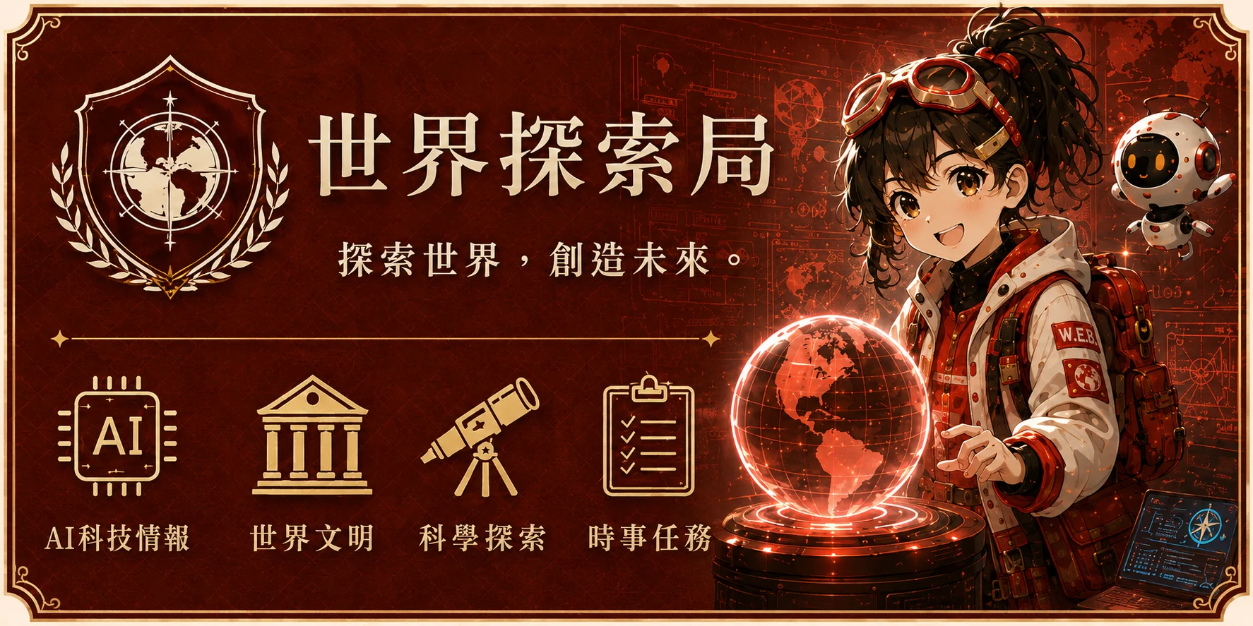世界探索局故事系列主視覺