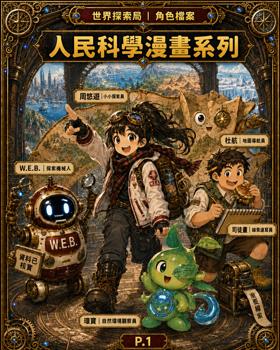 人民科學漫畫系列角色總覽